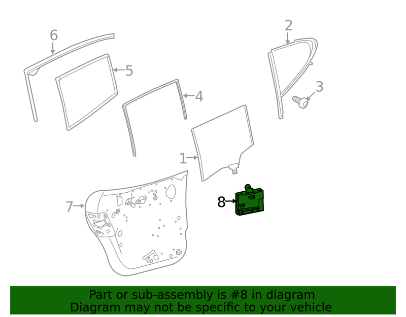 Part can be found as reference #8 in illustration