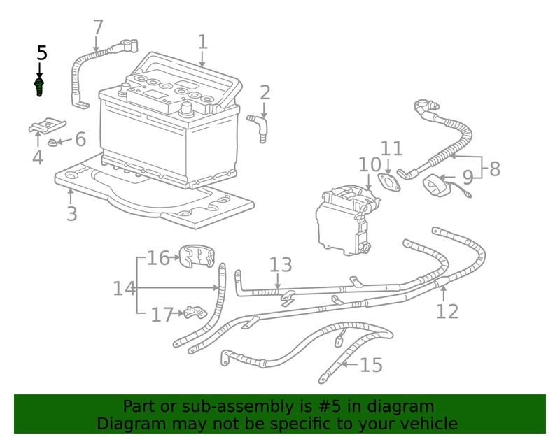 Genuine Porsche parts diagram