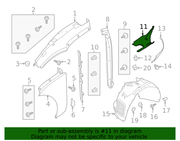 Genuine Porsche parts diagram