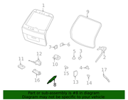Genuine Porsche parts diagram