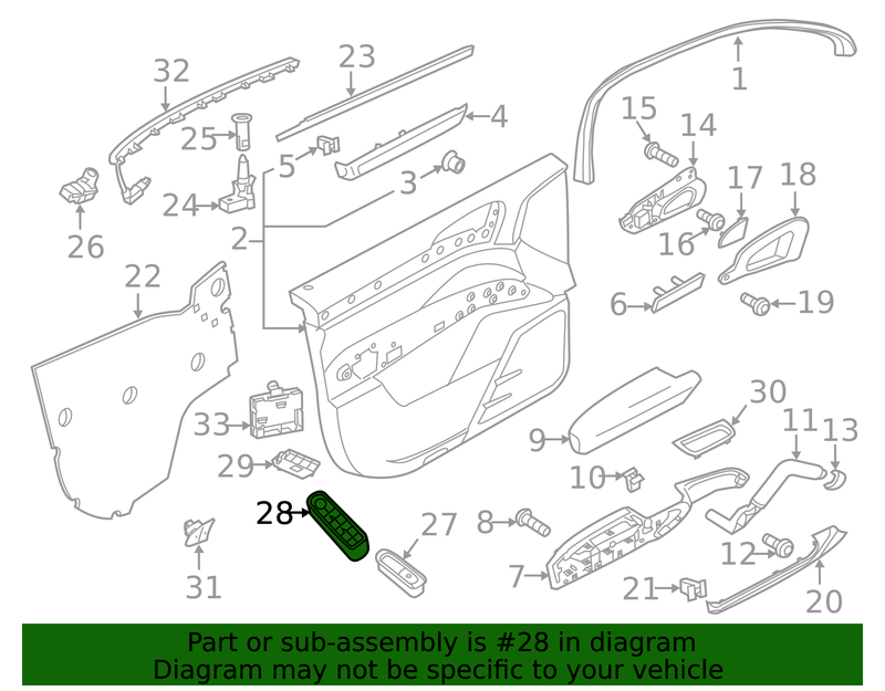 Genuine Porsche parts diagram