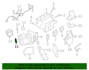 Genuine Porsche parts diagram