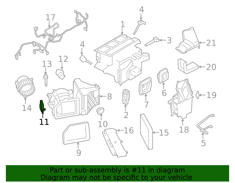 Genuine Porsche parts diagram