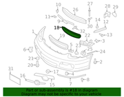 Genuine Porsche parts diagram