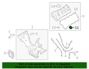 Genuine Porsche parts diagram