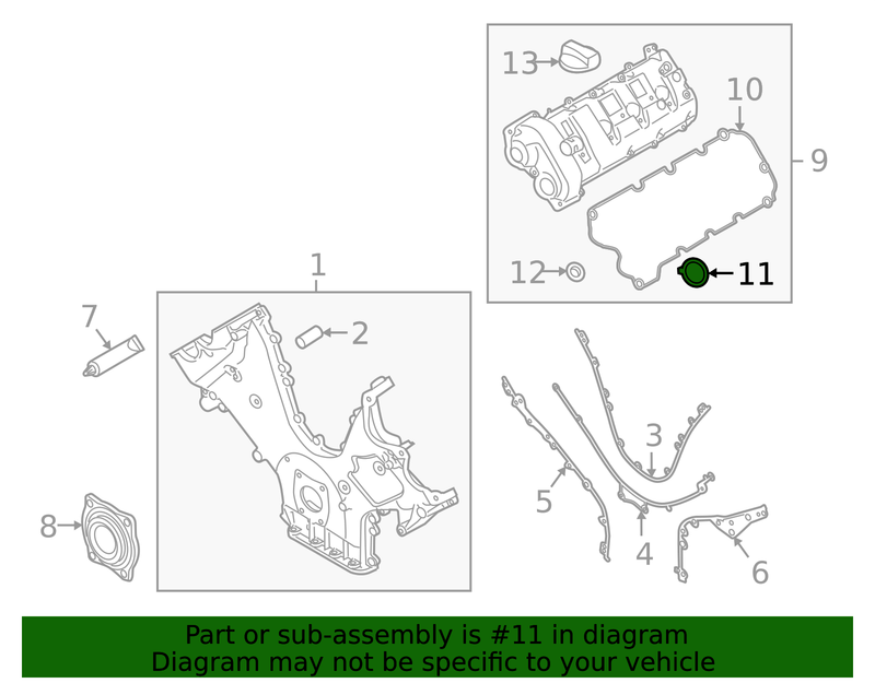 Genuine Porsche parts diagram