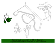 Genuine Porsche parts diagram
