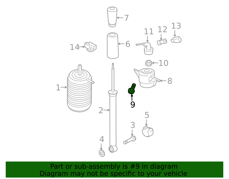 Genuine Porsche parts diagram