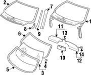 Genuine Porsche parts diagram