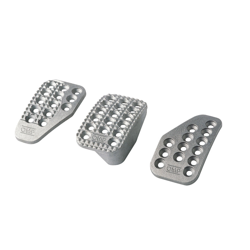 SET 3 PEDALS IN SAND-BLASTED ALU
