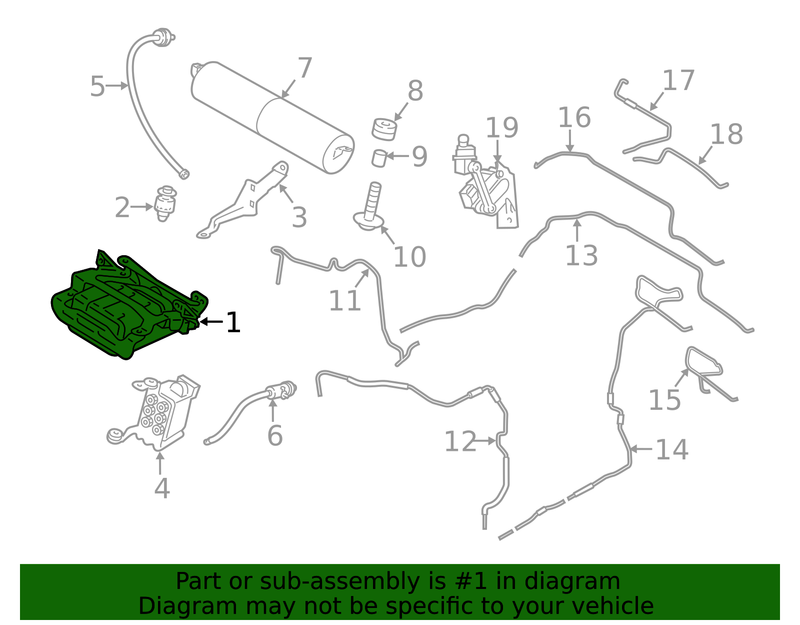 Genuine Porsche parts diagram