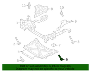 Genuine Porsche parts diagram