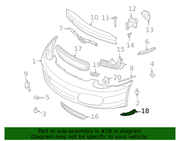 Genuine Porsche parts diagram