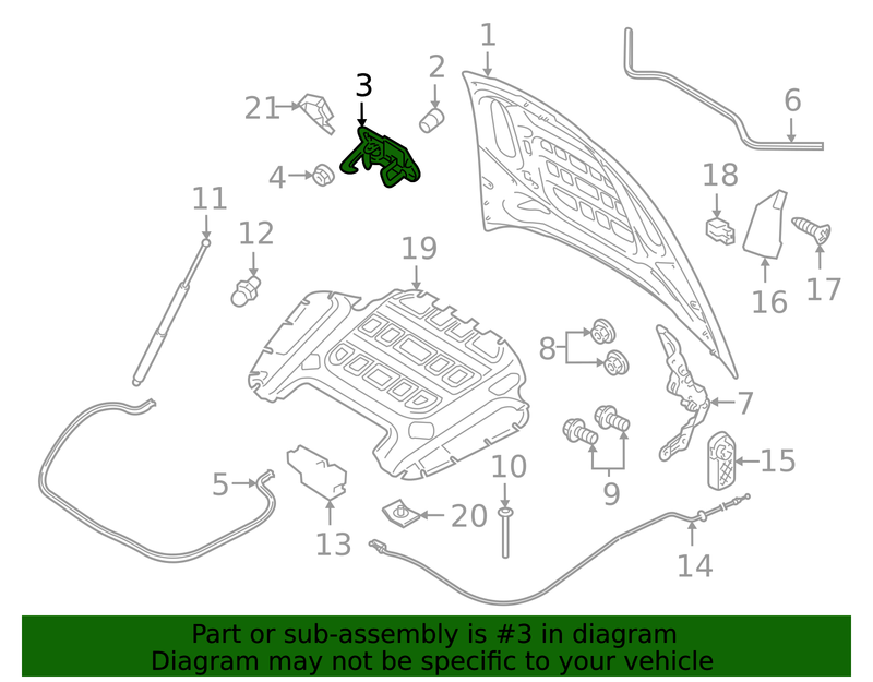 Part can be found as reference #3 in illustration