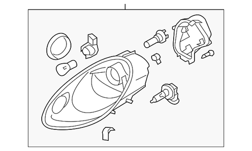 Genuine Porsche parts diagram