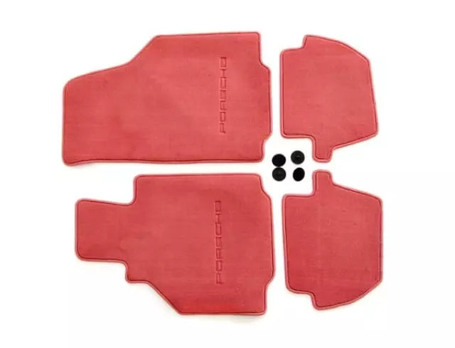 Genuine Porsche Floor Mat Set 996 Red - 000-044-800-84-M30