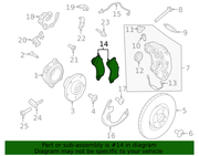 Genuine Porsche parts diagram