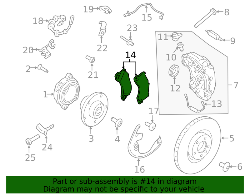 Genuine Porsche parts diagram
