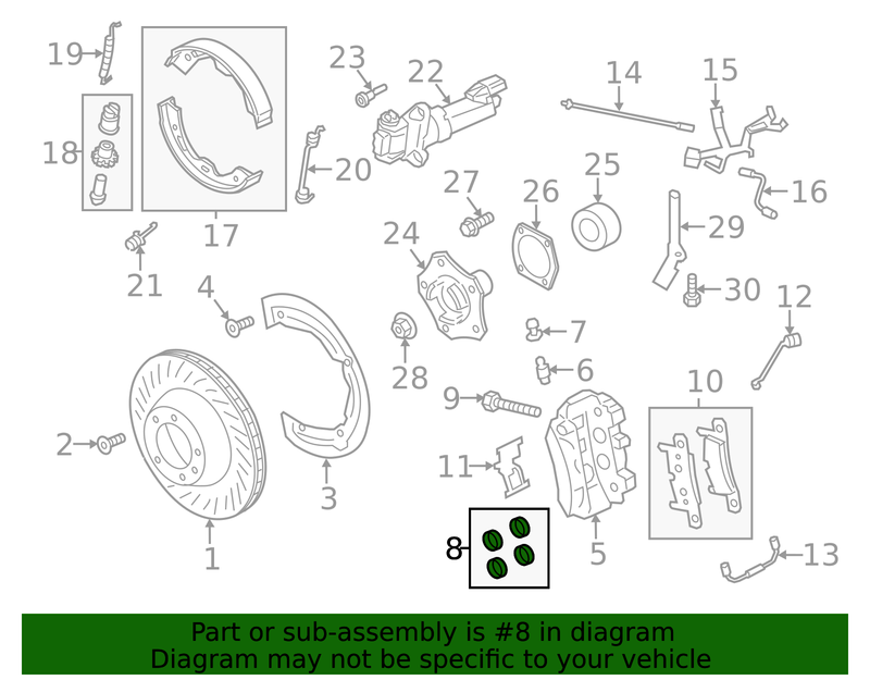 Genuine Porsche parts diagram