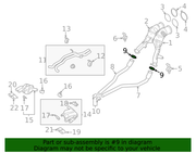 Genuine Porsche parts diagram