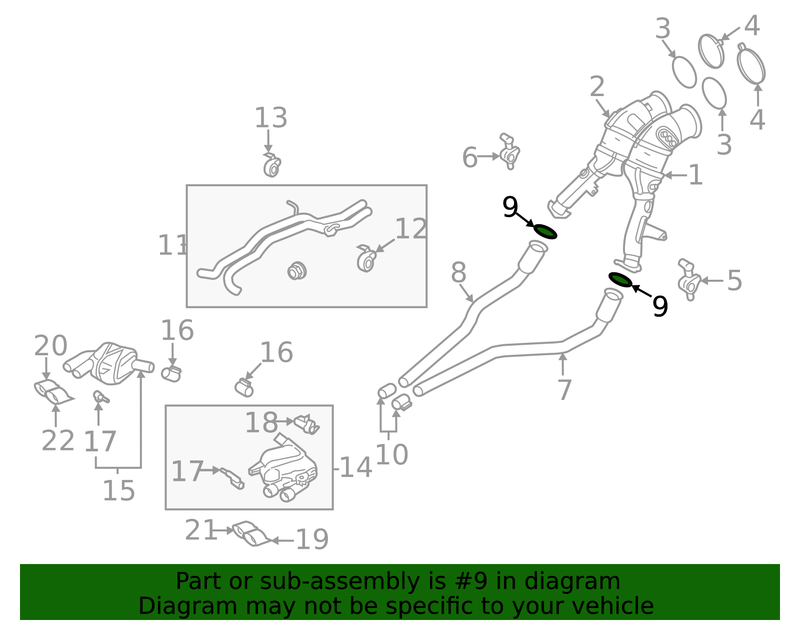 Genuine Porsche parts diagram
