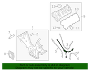 Genuine Porsche parts diagram
