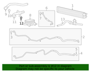 Genuine Porsche parts diagram