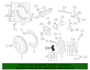 Genuine Porsche parts diagram