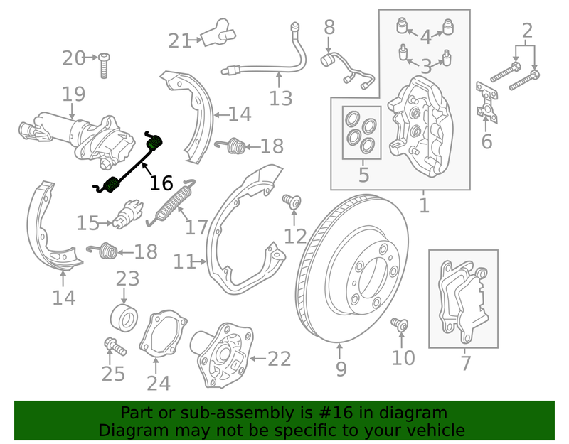 Genuine Porsche parts diagram