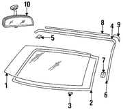 Genuine Porsche parts diagram