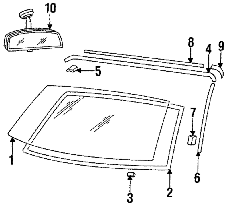 Genuine Porsche parts diagram