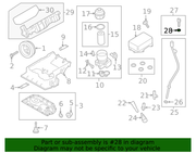 Genuine Porsche parts diagram
