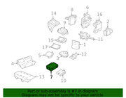Genuine Porsche parts diagram