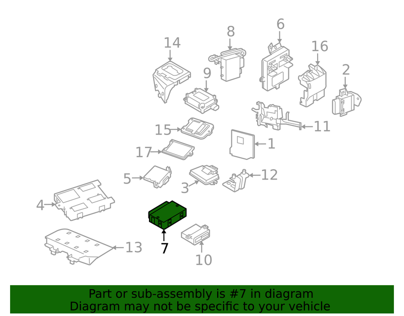 Genuine Porsche parts diagram