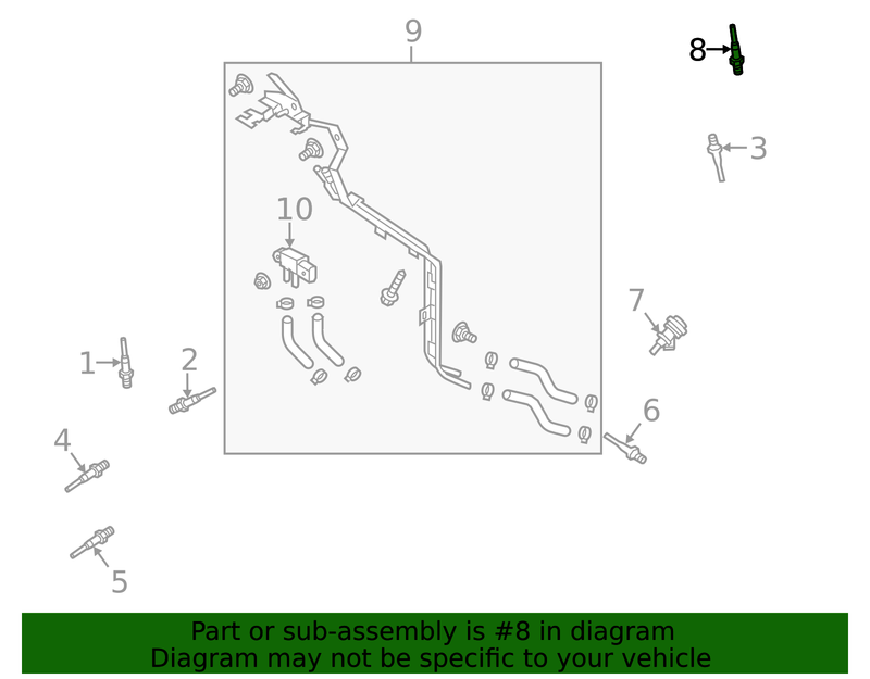 Genuine Porsche parts diagram