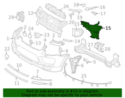 Genuine Porsche parts diagram