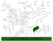 Genuine Porsche parts diagram