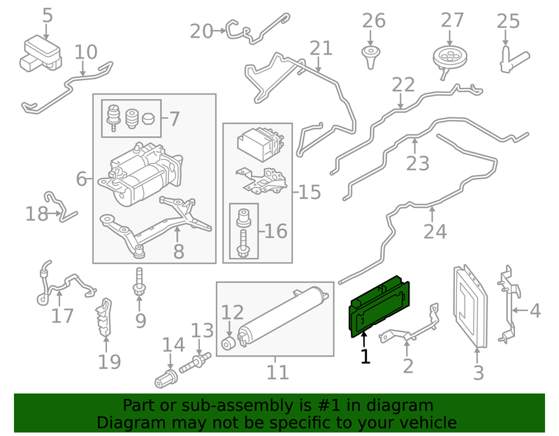 Genuine Porsche parts diagram