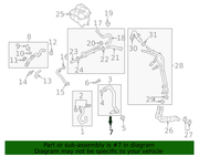 Genuine Porsche parts diagram