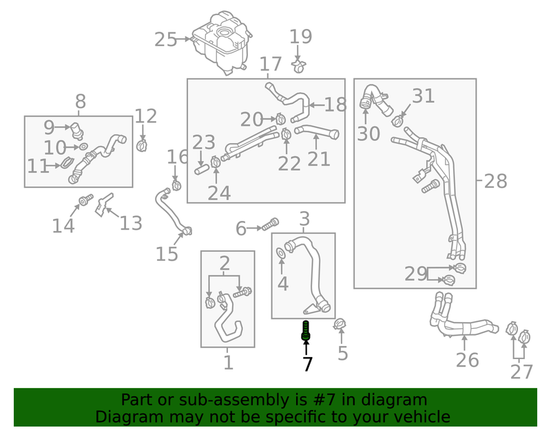 Genuine Porsche parts diagram