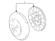 Genuine Porsche parts diagram