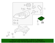 Genuine Porsche parts diagram