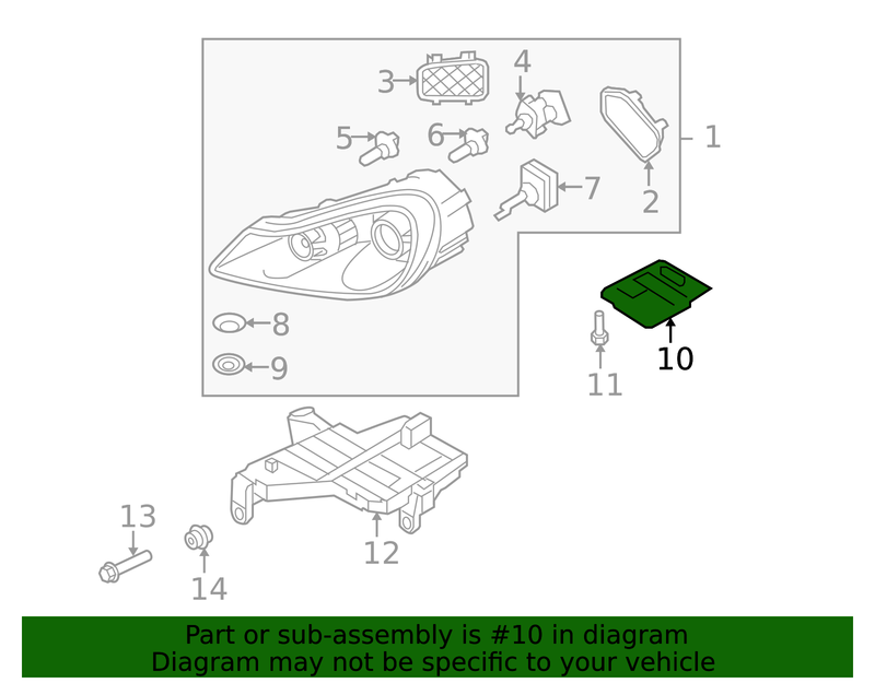 Genuine Porsche parts diagram