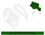 Genuine Porsche parts diagram