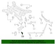 Genuine Porsche parts diagram