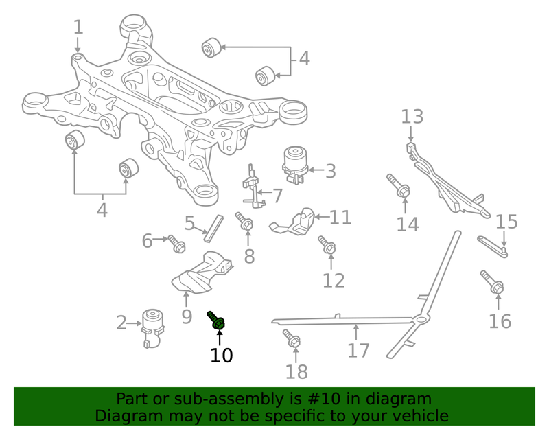Genuine Porsche parts diagram