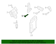 Genuine Porsche parts diagram