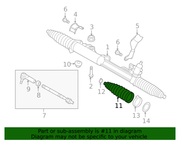 Genuine Porsche parts diagram
