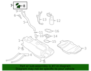 Genuine Porsche parts diagram