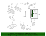 Genuine Porsche parts diagram